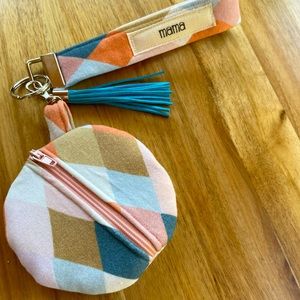 Wristlet with AirPod holder/ card holder